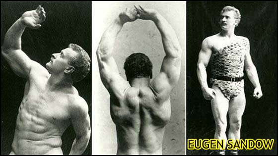 Sandow, originaire de Prusse, a développé son physique impressionnant grâce à des exercices de musculation basés sur la résistance naturelle.